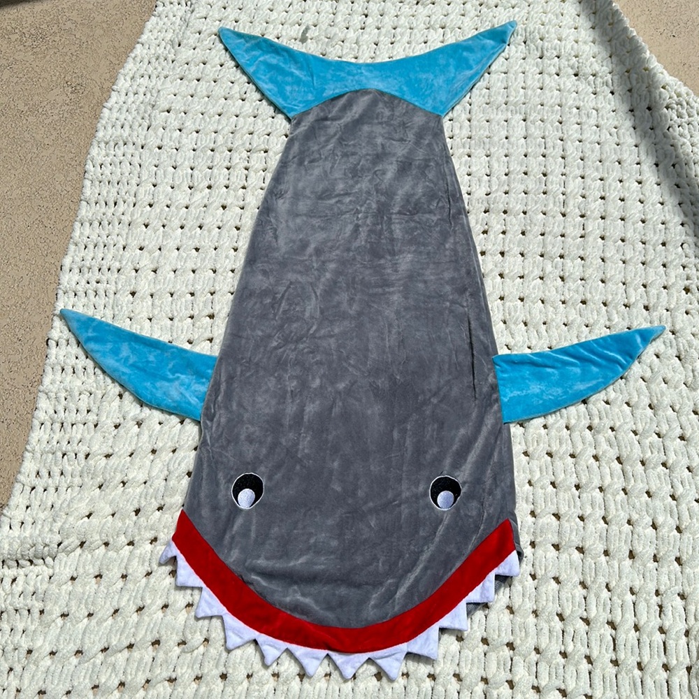 Shark tail blanket super soft light weight sleeping bag blanket twins baby shark